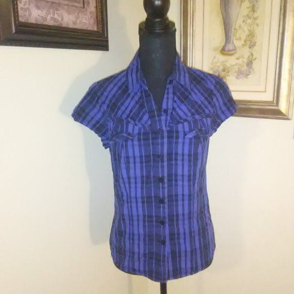 Abbey Dawn by Avril Lavigne button up plaid shirt - Picture 1 of 3